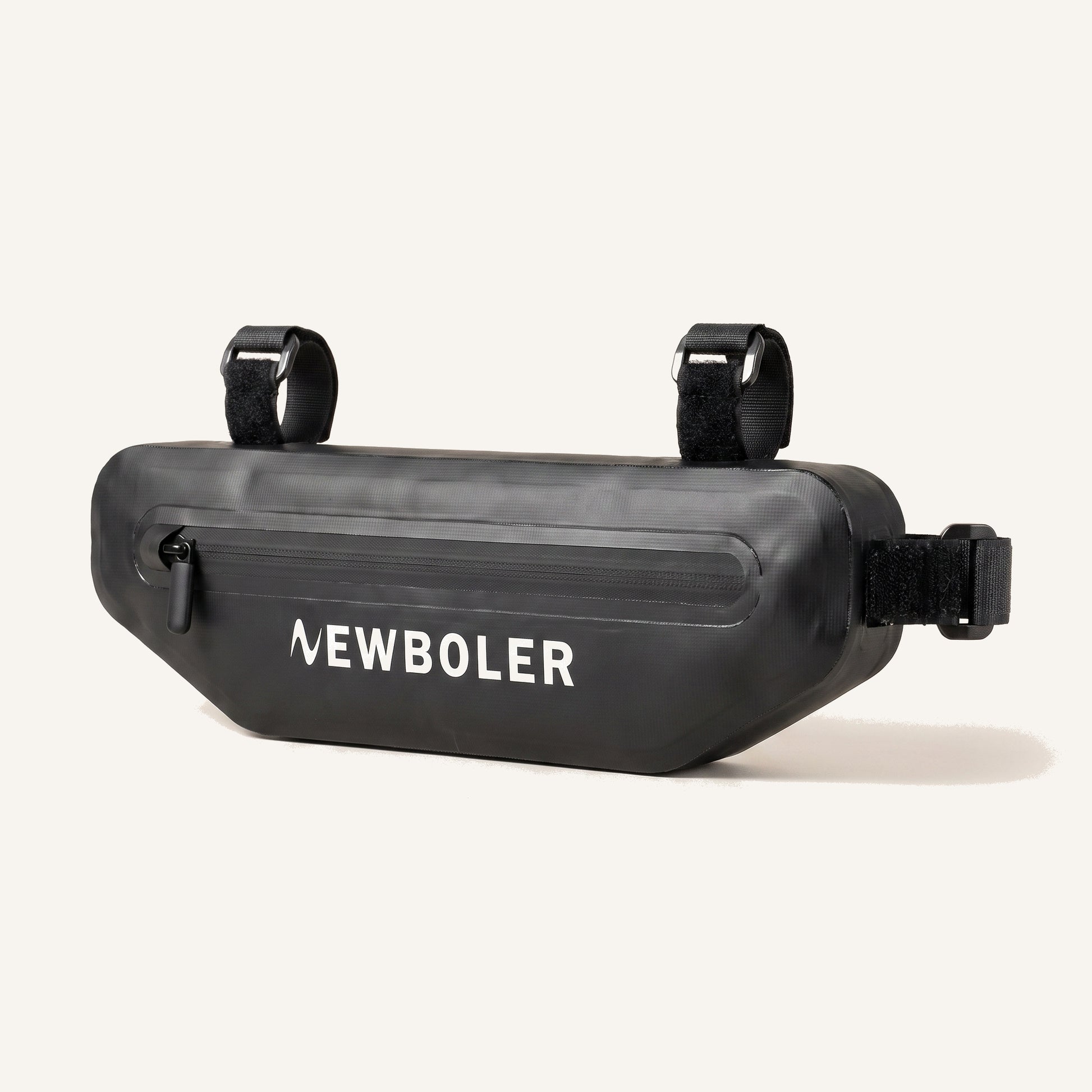 Sacoche de cadre vélo triangle déperlante NEWBOLER en nylon 600D, coloris noir